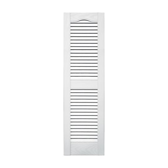 TRI-BUILT Standard Cathedral Top Open Louver Shutters (Pair) — TRI011472001