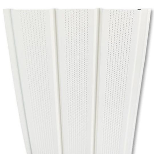 Mastic Economy Triple 4" Full Lanced U-Groove Aluminum Soffit