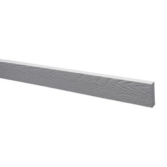 Allura 4/4" x 12" x 12' Reversible Woodgrain/Smooth Fiber Cement Trim — PFCPCRT441212