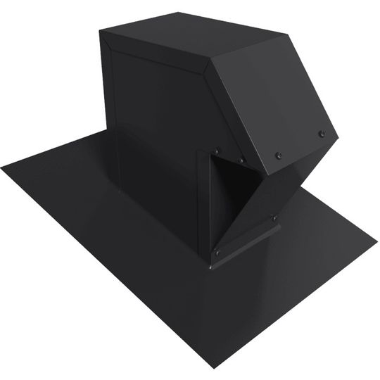 Ventilation Maximum Roof Exhaust Trap 4" Diameter Pipe — VMACT4BLK