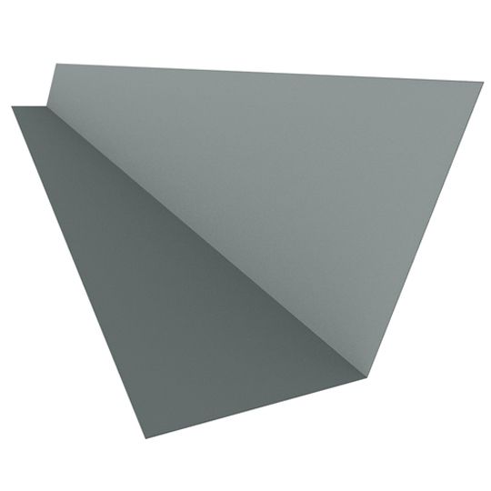 Able Sheet Metal 26 Gauge x 6" x 8" x 10' 110° Galvanized Steel Roof To Wall Flashing