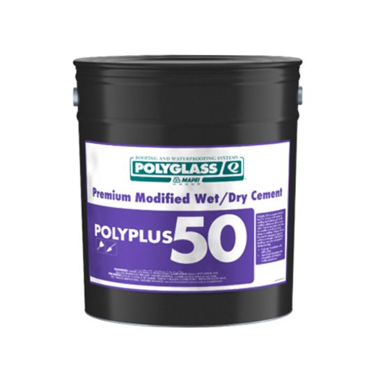 Polyglass PolyPlus 50 Premium Modified Wet/Dry Cement — Adhesives, Caulks & Sealants — POLP50PFCG3