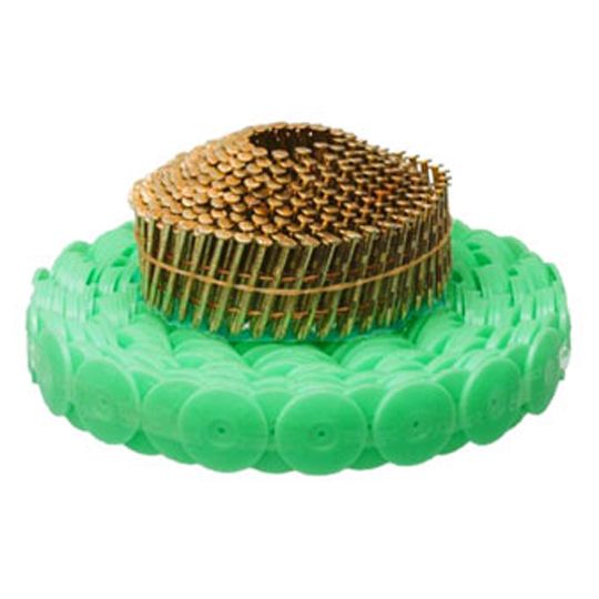 National Nail 1-1/4" Plastic Cap Coil Nails - Carton of 2,800