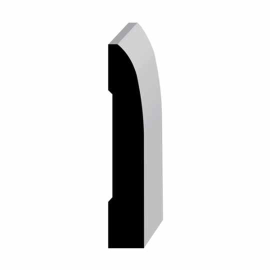 Wholesale Millwork 9/16" x 3-1/4" Primed Finger-Jointed Ranch Base Moulding
