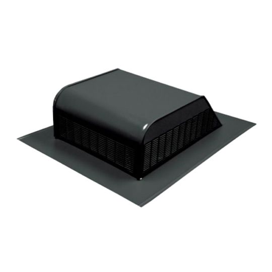 Air Vent Airhawk Galvanized Slant Black Static Vent — Ventilation and Drainage — AIRRVGL50BL