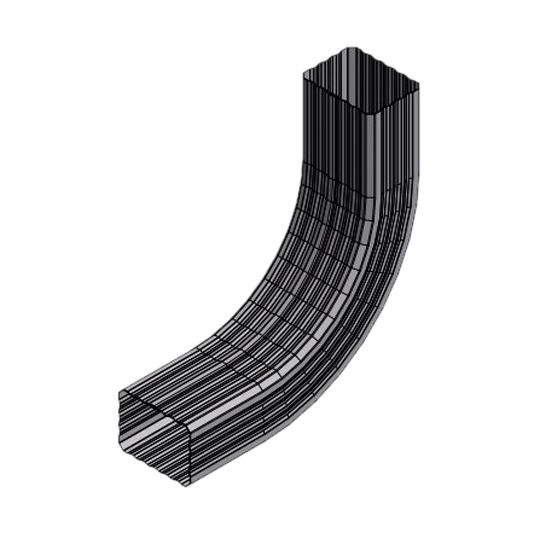 ATAS International 3" x 4" A Corrugated Downspout "A" Style Elbow
