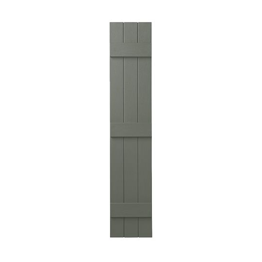 Mastic 11" x 59" Board & Batten Standard 3-Board Shutters - Closed Style — ACOVIN3C115916