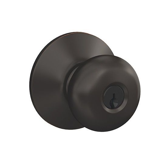Schlage F51A Plymouth Entry Knob with Keyed Lock
