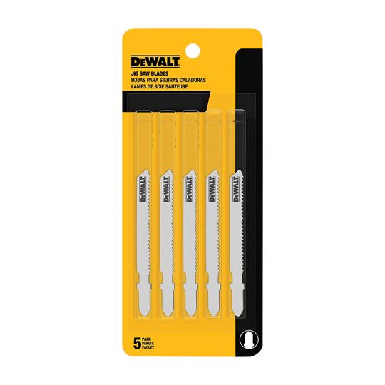 DeWalt 3" 24 Tpi T-Shank Metal Cutting Jig Saw Blades - Pack of 5