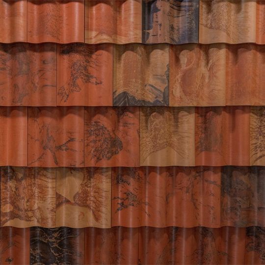 Brava Roof Tile Composite Spanish Barrel Tile Top Ridge (Class C) - Bundle of 5 — Tile Roofing — BVTSTRAU