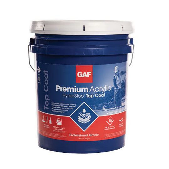 GAF Premium Acrylic HydroStop Top Coat