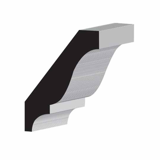 Wholesale Millwork 9/16" x 2-5/8" Primed Finger-Jointed Crown Moulding