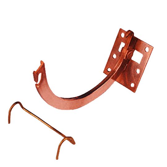 Berger Building Products #10 x 6" Half Round Copper Combo Circle & Shank with Spring Clip
