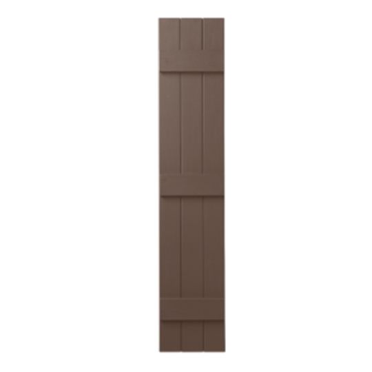 Mastic 11" x 63" Board & Batten Standard 3-Board Shutters - Closed Style — ACOVIN3C1163SL