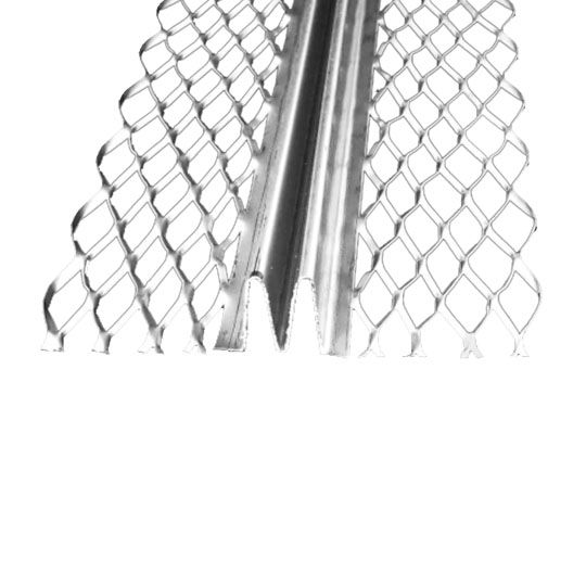 AMICO 1/2" x 10' #15 Galvanized Steel Double V (Vv) Control Joint
