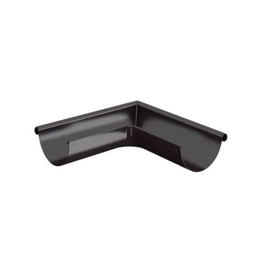 Nordic Steel Gutters 6" 90° Steel Half Round Outside Miter — NODMOUT690387DB