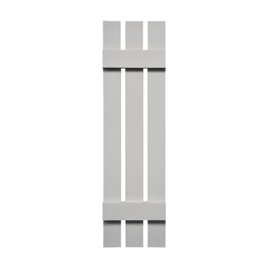 TRI-BUILT Standard Board-N-Batten 3-Board Spaced Shutters (Pair) — TRI031263030