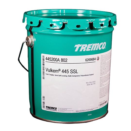 Tremco Vulkem 445SSL Self-Leveling Polyurethane Sealant 2 Part Tint Base - 2 Gallon Pail