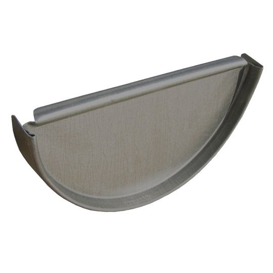 Berger Building Products 26 Gauge 6" Half Round Paint Grip Steel End Cap