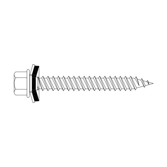 Metal Sales #10 x 1-1/2" Wood Screws — MTSWSBLK15