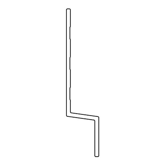 EasyTrim Reveals 25" x 30" x 10' EZ4 Horizontal Z 5/16" Panel Trim — ESREZ04AWH