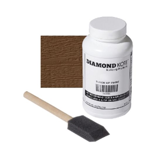 Wausau Supply Diamond Kote Touch-Up Paint with 6 Brushes - 8 Oz. Bottle — WSUDK8DKTUCN