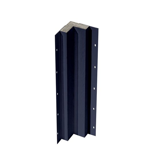 Wausau Supply 5/4" x 3" x 10' Diamond Kote Woodgrain Inside Corner Panel with Nail Fin — WSULPDK3ICNF10MD