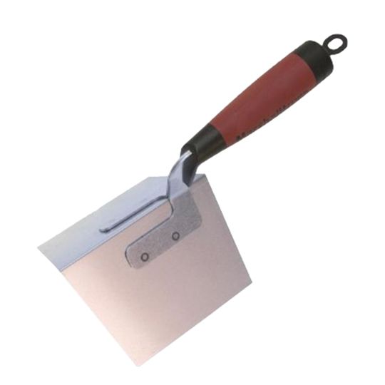Marshalltown 5" x 3-3/4" Thin Coat Outside Corner Trowel with DuraSoft Handle