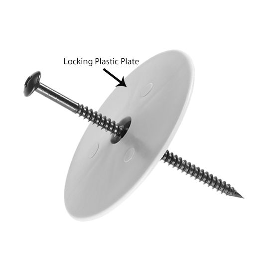 Olympic Manufacturing 3" Locking Plastic Plate - Carton of 1,000