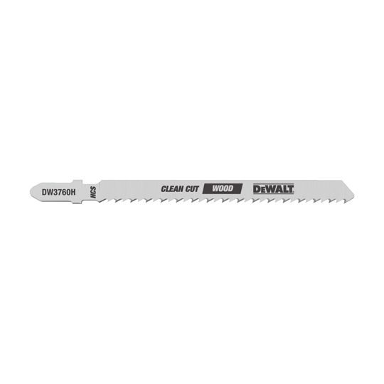 DeWalt 4" 10 Tpi Fine Cut Smooth Finish T-Shank Wood Cutting Jig Saw Blades - Pack of 5