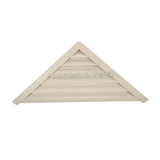 Lomanco Model-906 Adjustable Vari-Pitch Triangular Gable Louver — LOM906WH