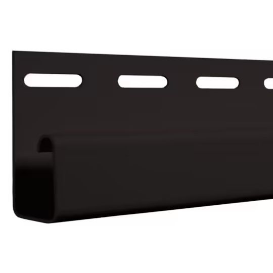 CertainTeed Siding 1/2" Pocket J-Channel - Matte Finish — CERJ12BLK1
