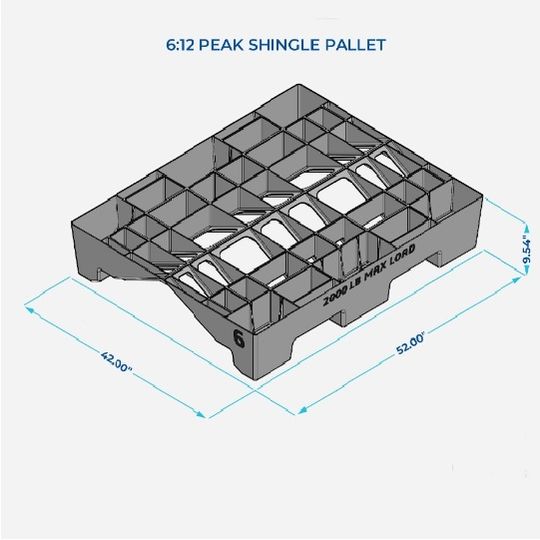 Peaked Pallets Peak Shingle Pallet — PEP612PIT