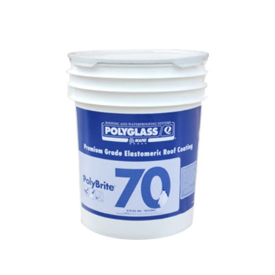 Polyglass PolyBrite 70 Premium Grade Elastomeric Roof Coating — Adhesives, Caulks & Sealants — POL70GEFC