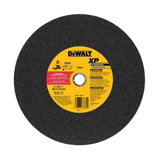 DeWalt 7/64" x 1" x 14" Type 1 Xp Metal Cutting Chop Saw Wheel