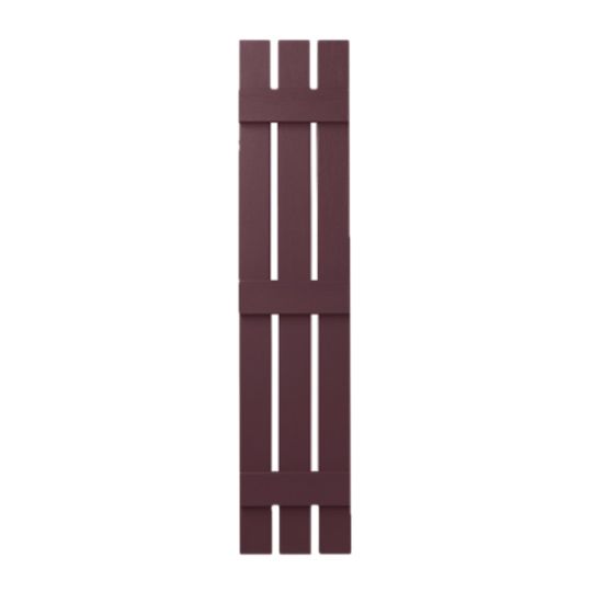 Mastic 12" x 59" Board & Batten Standard 3-Board Shutters - Open Style — ACOVIN3O1259SK