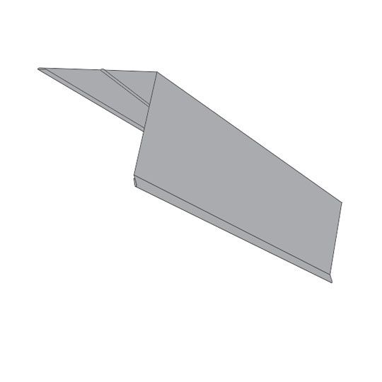 Tamlyn 4" x 4" x 10' Galvanized Roof Edge with Hem
