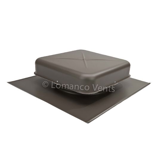 Lomanco 600 Aluminum Pan Static Roof Louver — Ventilation and Drainage — LOM600WB