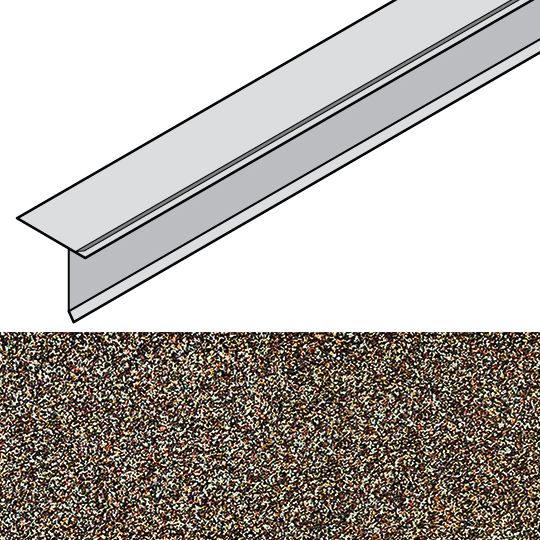Unified Steel 2-1/4" x 79" Granite-Ridge Starter Strip — BORSSGRTW