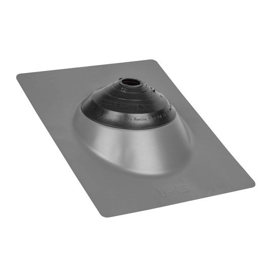 IPS 4N1 Galvanized Steel Base Roofing Flashing for 1-1/4" to 4" Pipes — Flashings — IPSGB41GR