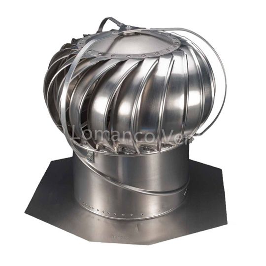 Lomanco 12" Whirlybird Tile Roof Externally Braced Turbine Ventilator