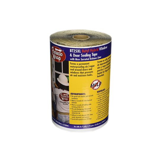 Protecto Wrap 9" x 75' BT25XL Window & Door Sealing Tape
