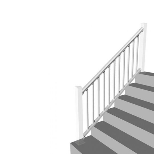RDI Railing Dynamics 6' x 36" Titan Pro 32° to 38° Stair Rail Kit with 1" Square Balusters