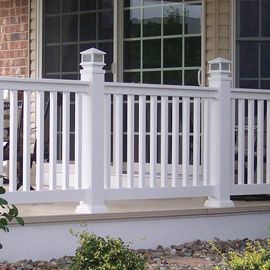 Missouri Vinyl Products 6' Americana (Level) Rail Section with 2" x 3-1/2" Top Rail