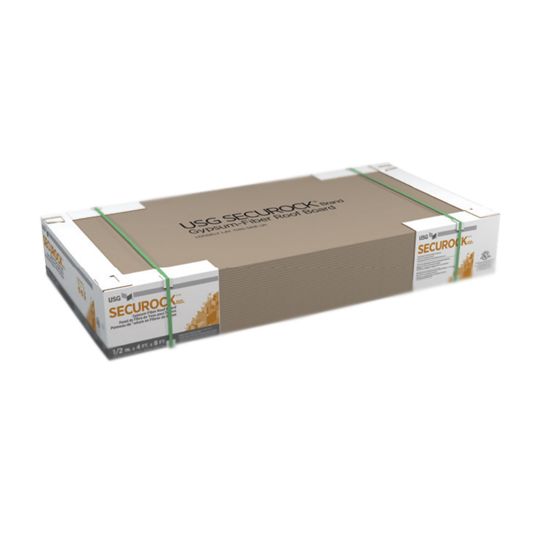 Performance Roof Systems 1/2" x 4' x 8' Securock Gypsum-Fiber Roof Board