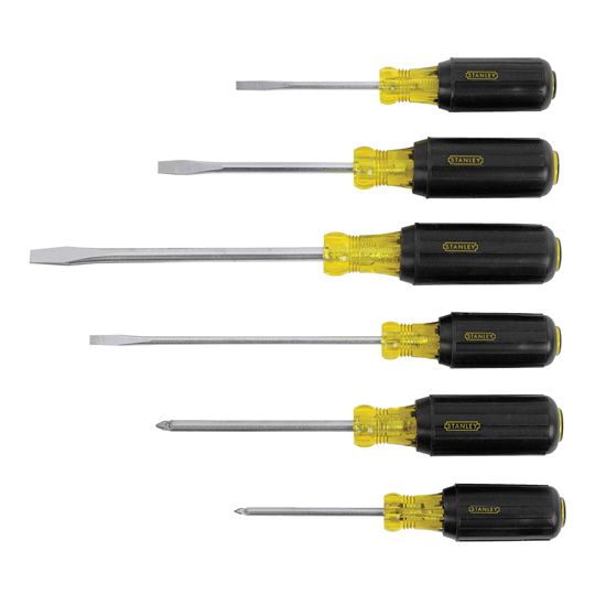 Stanley Tools 6-Piece Vinyl Grip Screwdriver Set