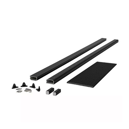 Fiberon 8' Brio Composite Level Railing Pack with Round Aluminum Balusters