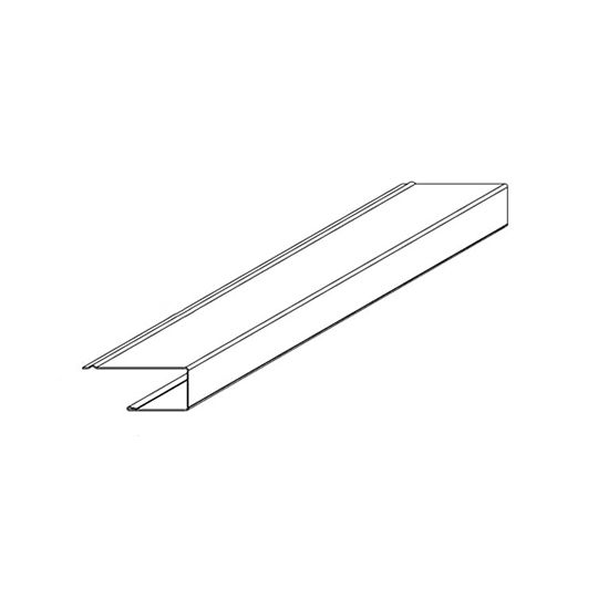 Mastic 5/8" Aluminum J-Channel with 1" Face — ACO58ALJ25100