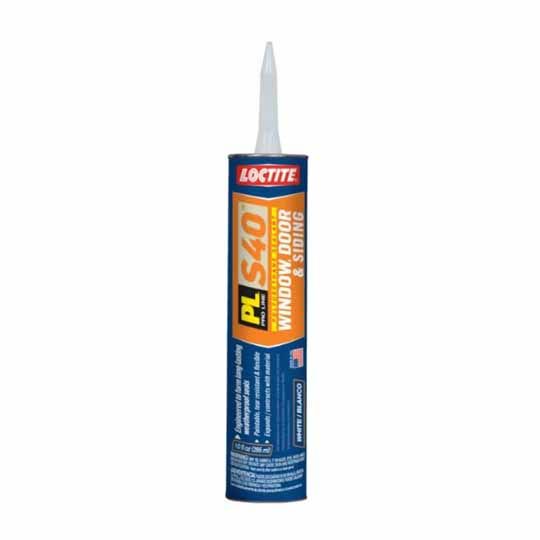 Loctite Pl S40 Polyurethane Window, Door & Siding Sealant - 10 Fl. Oz. Paper Cartridge — OSIPLS40WHT