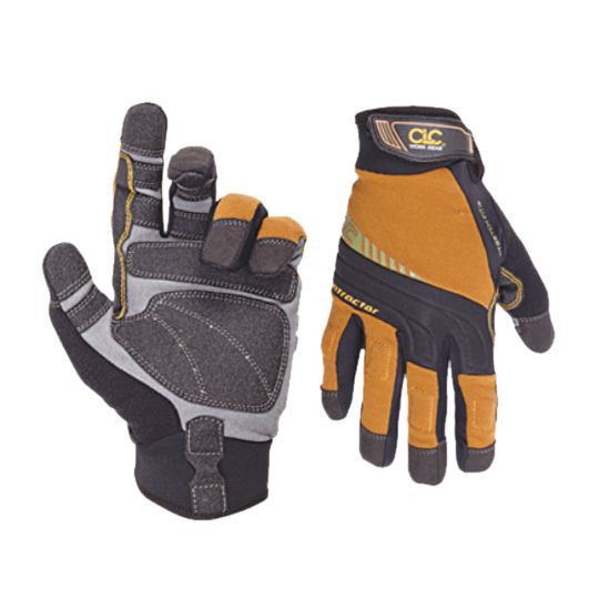 Custom LeatherCraft Large Flex Grip Contractor Gloves